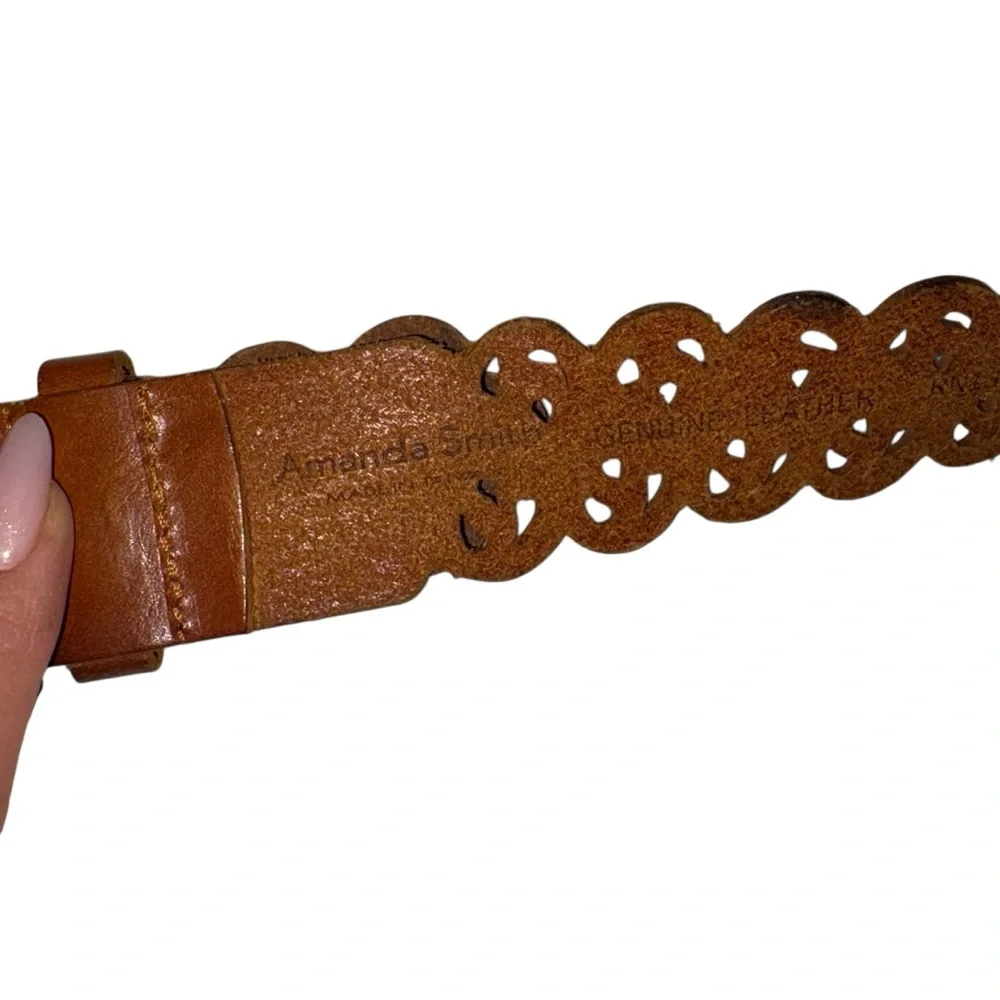 Amanda Smith Genuine Leather XL Brass Buckle